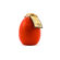 S411-K CZERWONY Świeca wielkanocna jajko gładkie czerwone
