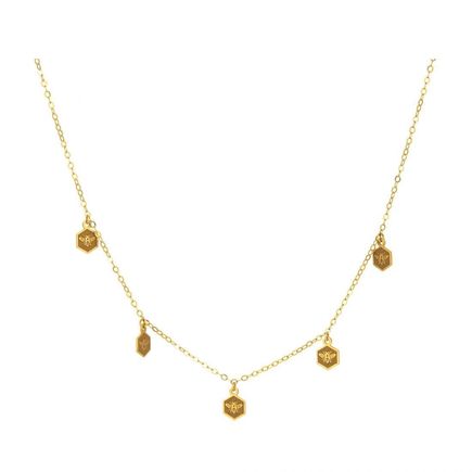 Naszyjnik z zawieszką pszczoła